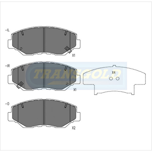 Front Brake Disc Pads TG1481N DB1481 thumbnail