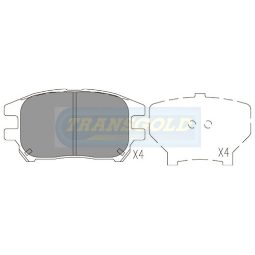 Front Brake Disc Pads TG1494N DB1494 thumbnail