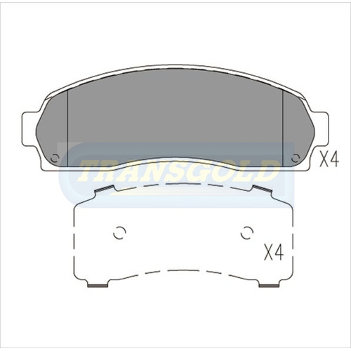 Front Brake Disc Pads TG1730N DB1730 thumbnail