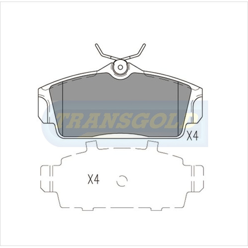 Front Brake Disc Pads TG1761N DB1761 thumbnail
