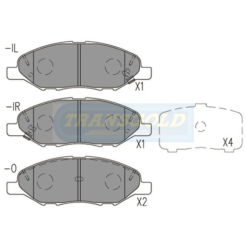 Front Brake Disc Pads TG1819N DB1819 thumbnail