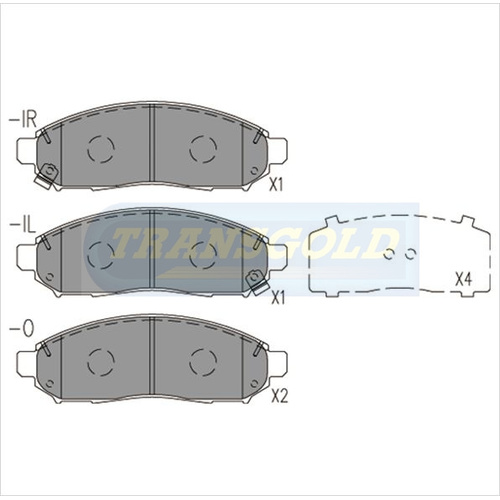 Front Brake Disc Pads TG1835N DB1835 thumbnail