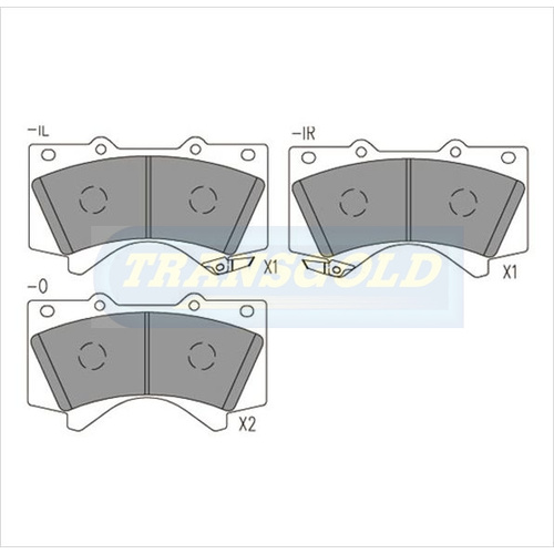 Front Brake Disc Pads TG1838N DB1838 thumbnail