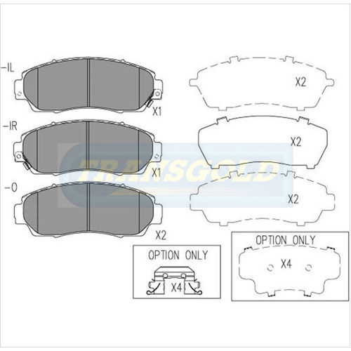 Front Brake Disc Pads TG1843N DB1843 thumbnail