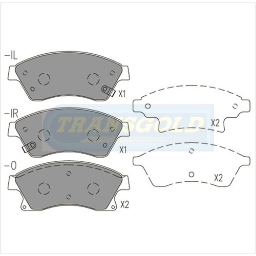 Front Brake Disc Pads TG1989N DB1989 thumbnail