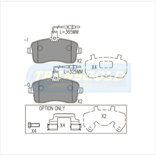 Front Brake Disc Pads TG2025N DB2025 thumbnail