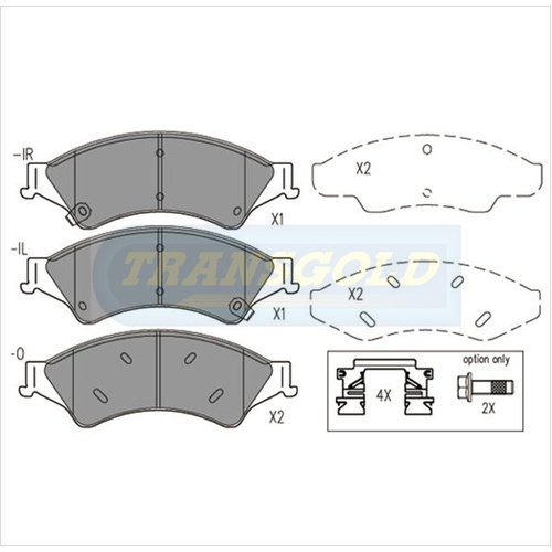 Front Brake Disc Pads TG2074N DB2074 thumbnail