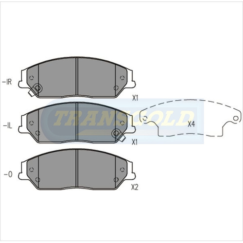 Front Brake Disc Pads TG2243N DB2243 thumbnail