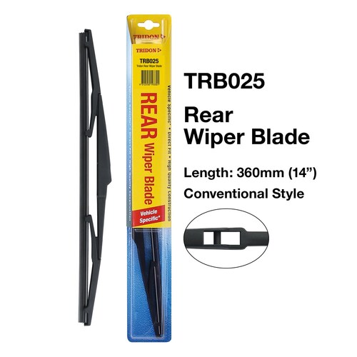 Tridon Rear Wiper Blade 14In 360mm (14") TRB025 thumbnail