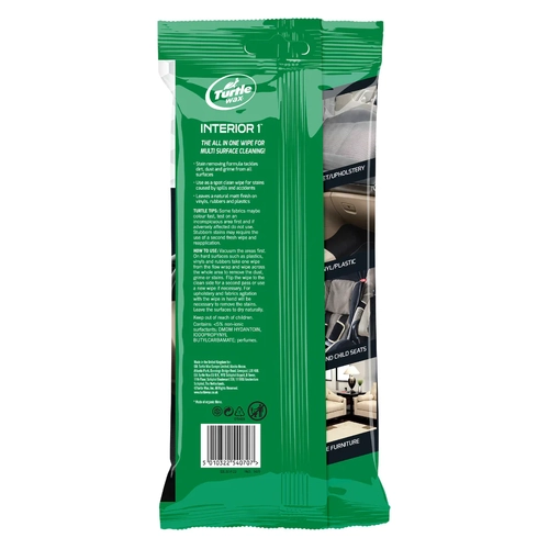 Turtlewax Interior 1 Step Multi Purpose Wipes 24 Pack 103300 thumbnail