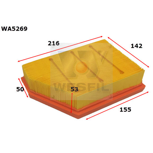 Wesfil Cooper Air Filter Wa5269 A1972 thumbnail