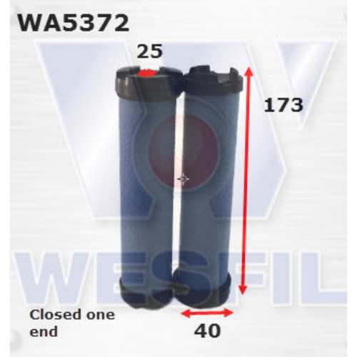 Wesfil Cooper Air Filter Inner HDA5989 WA5372 thumbnail