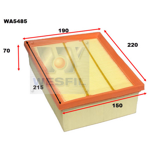 Wesfil Cooper Air Filter Wa5485 A1985 thumbnail