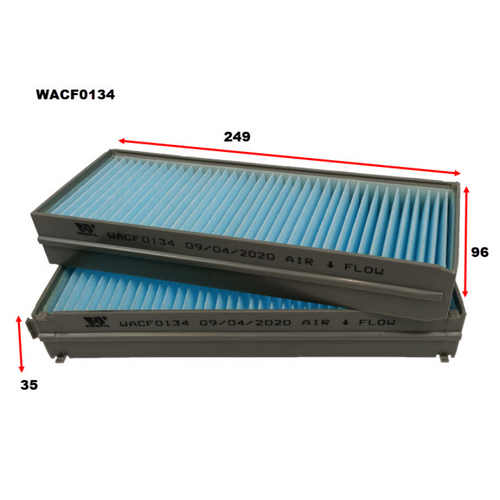 Wesfil Cooper Cabin Filter WACF0134 thumbnail