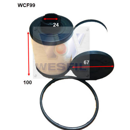 Wesfil Cooper Diesel Fuel Filter WCF99 R2661P thumbnail