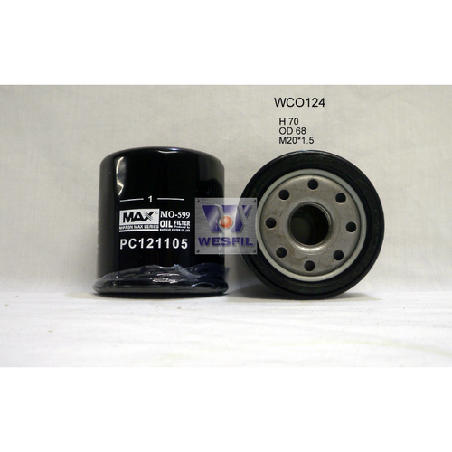 Nippon Max Engine Oil Filter WCO124NM Z926 thumbnail