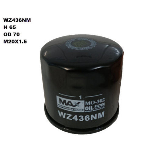 Nippon Max Oil Filter Z436 WZ436NM thumbnail