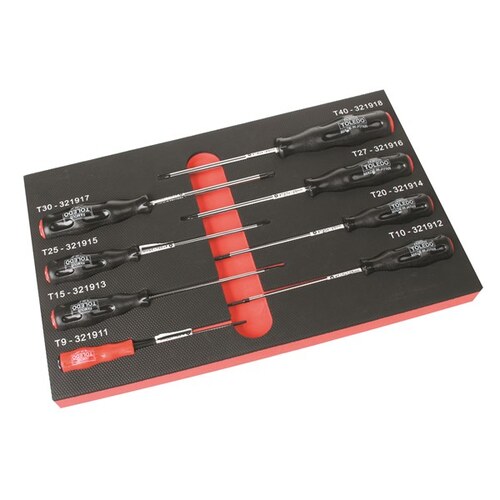 Toledo Screwdriver Set Tamperproof Torx 9pc 321987 321987 thumbnail