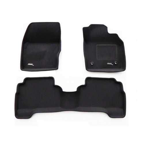 Trufit Kagu Tailor Made Front and Rear Black Rubber Floor Mats FESC16BK thumbnail