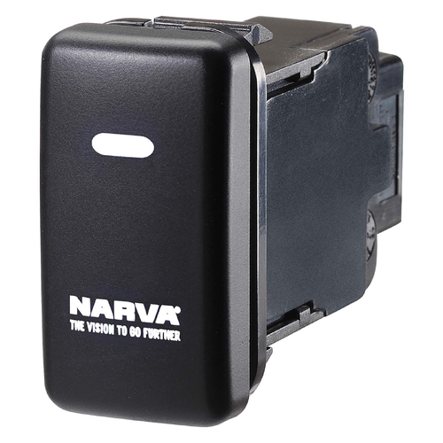 Narva 12 Volt ON/OFF LED Illuminated Sealed Push Switch (Blue) 63312BL thumbnail