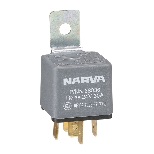 Narva 24V 30A 5-Pin Normally Open Relay with Resistor 68036 thumbnail