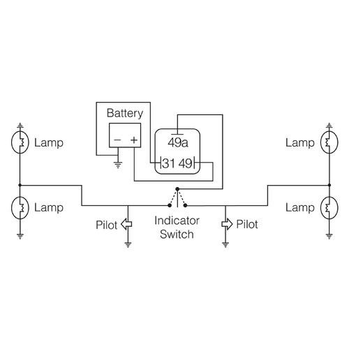 Narva 12 Volt 3 Pin Electronic LED Flasher 68245BL thumbnail