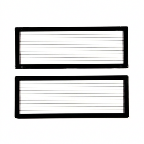 Altrex Number Plate Protector Covers 6L Black with Lines Standard Size thumbnail