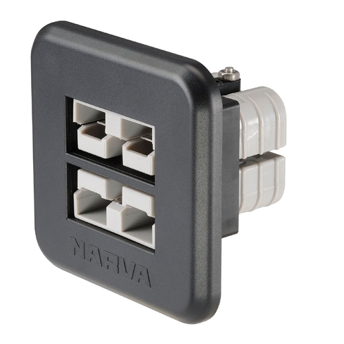 Narva Dual 50A Connector Flush Mount 81112BL thumbnail