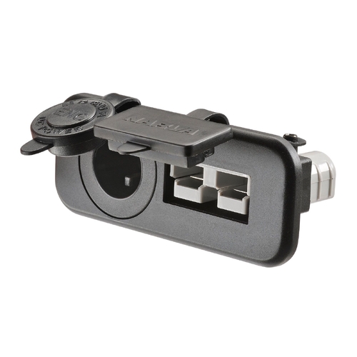 Narva 50A Connector/Engel Twin Hdrv Socket Flush Mount 81151BL thumbnail