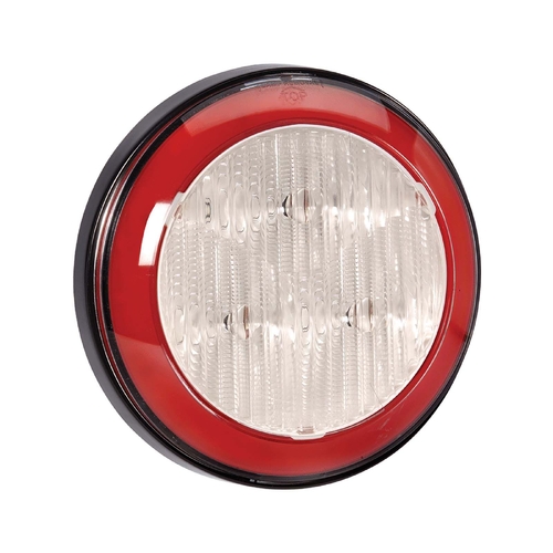 Narva 9-33 Volt Model 43 LED Reverse Lamp (White) with Red LED Tail Ring 94312 thumbnail