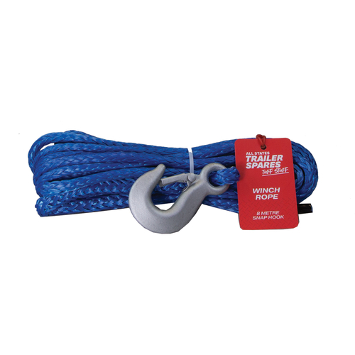 All State All State Winch Rope With Snap Hook 8m 91966852 AST-R7106RB thumbnail