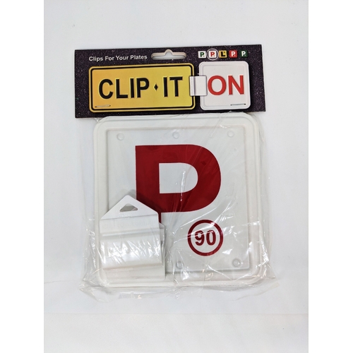 Clip It On Red P Plates 2 Pack B2C2CRWP90 thumbnail