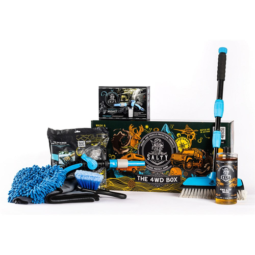 Salty Captain 4WD Box With Musket Brushes Wash Mitt Microfibre Towel Anti-Corrosive 4WD/RV Wash Detergent BUNT4WB1L thumbnail