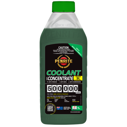 Penrite 500,000KM Green Coolant Concentrate 1L - COOL500GREEN001 thumbnail