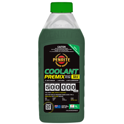 Penrite 500000KM Green Coolant Premix 1L COOL500GREENPMX001 thumbnail