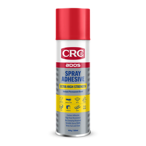 CRC Ultra High Strength Aerosol Adhesive 550ml CRC8180 8180 thumbnail