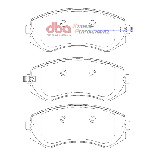 DBA Front Xtreme Performance Brake Pads DB1148XP DB1148 thumbnail