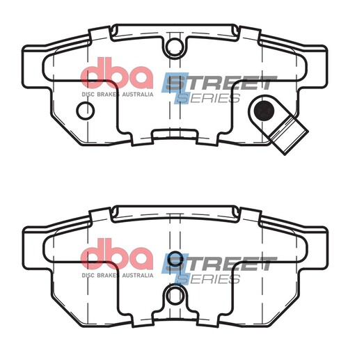 DBA Rear Street Series Brake Pads DB1163SS DB1163 thumbnail