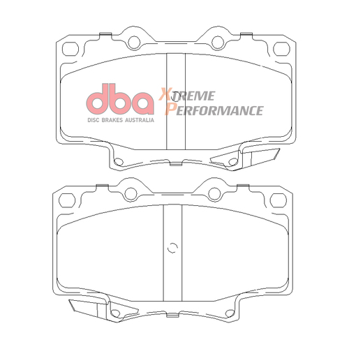 DBA Front Xtreme Performance Brake Pads DB1199XP DB1199 thumbnail