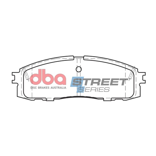 DBA Rear Street Series Brake Pads DB1244SS DB1244 thumbnail