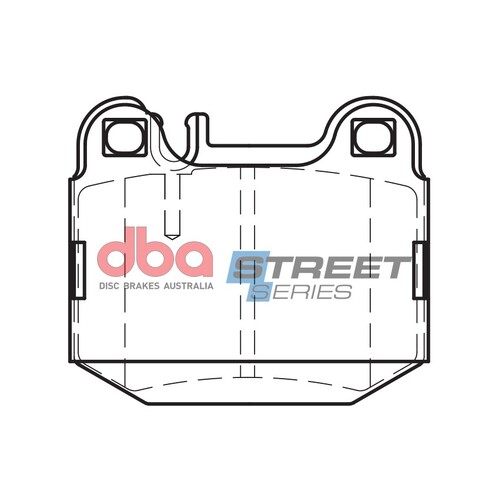 DBA Rear Street Series Brake Pads DB1461SS DB1461 thumbnail
