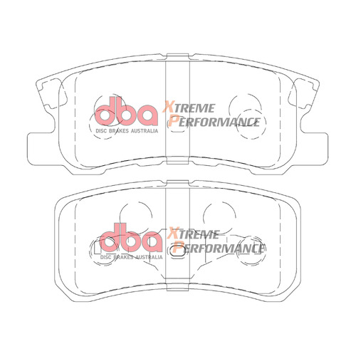 DBA Rear Xtreme Performance Brake Pads DB1464XP DB1464 thumbnail