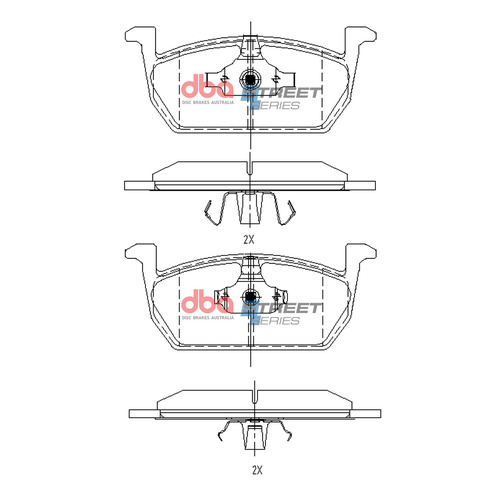DBA Front Street Seres Brake Pads DB15168SS thumbnail