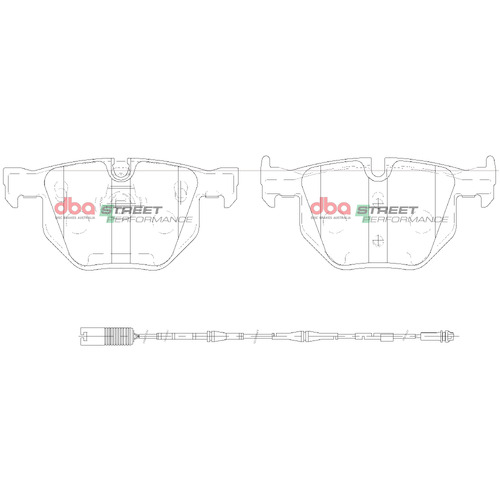 DBA Rear Street Performance Brake Pads DB1694SP DB1694 thumbnail
