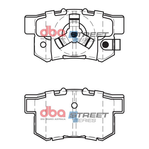 DBA Rear Street Series Brake Pads DB1728SS DB1728 thumbnail