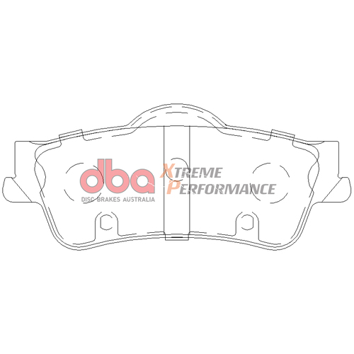 DBA Rear Xtreme Performance Brake Pads DB1766XP DB1766 thumbnail