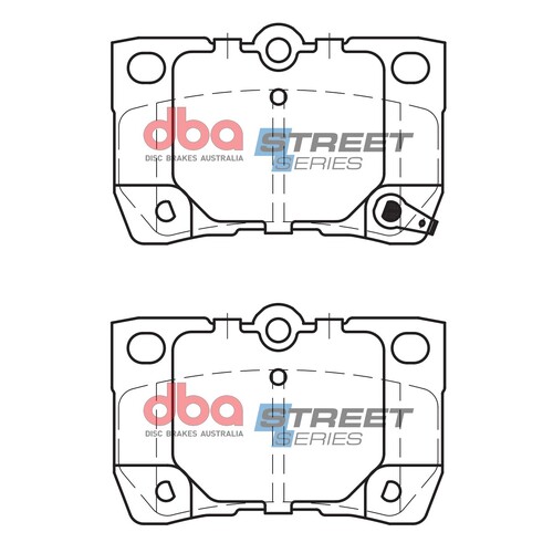 DBA Rear Street Series Brake Pads DB1854SS DB1854 thumbnail