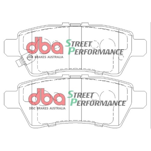 DBA Rear Street Performance Brake Pads DB1919SP DB1919 thumbnail
