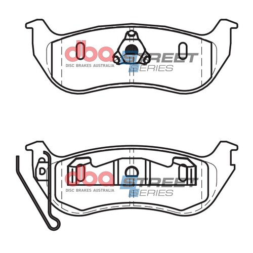 DBA Rear Street Series Brake Pads DB2163SS DB2163 thumbnail