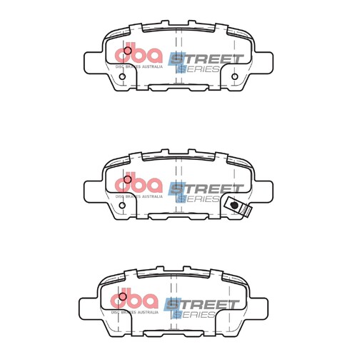DBA Rear Street Series Brake Pads DB2340SS DB2340 thumbnail
